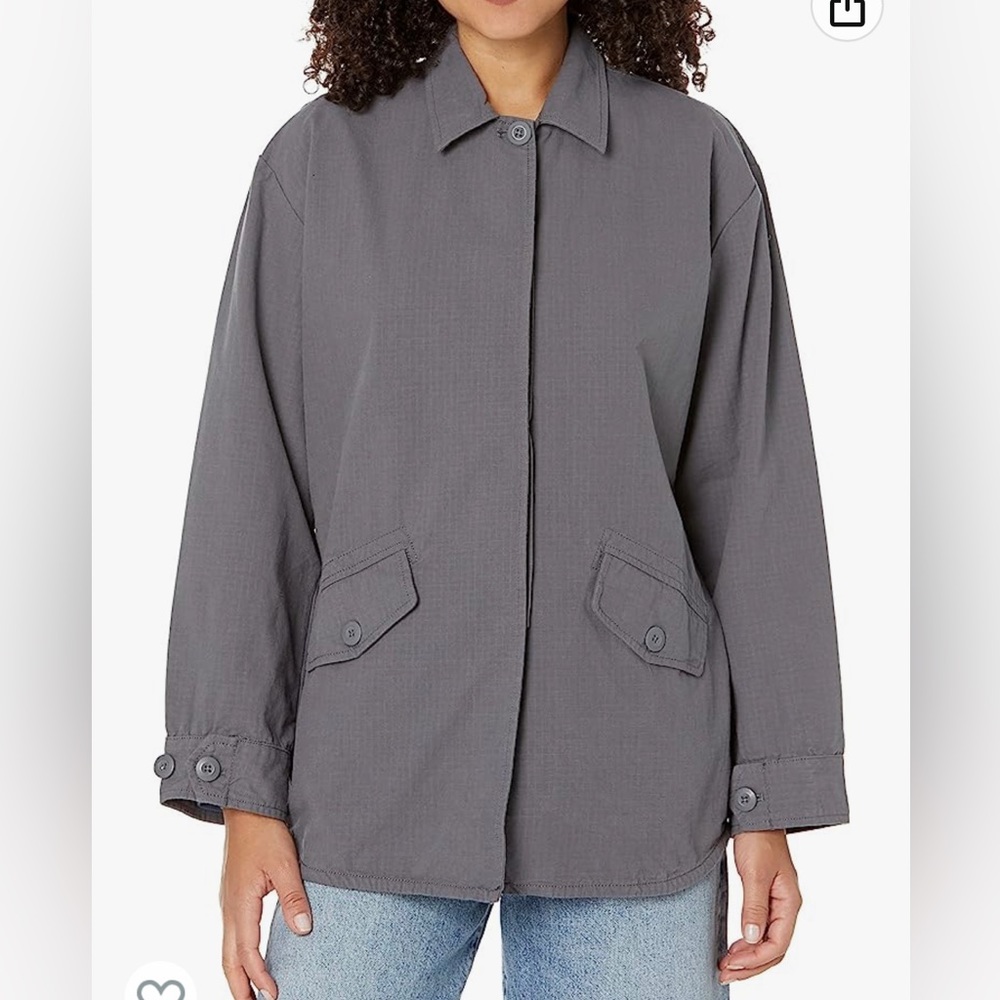 Monrow Contemporary Shirt Jacket Size S